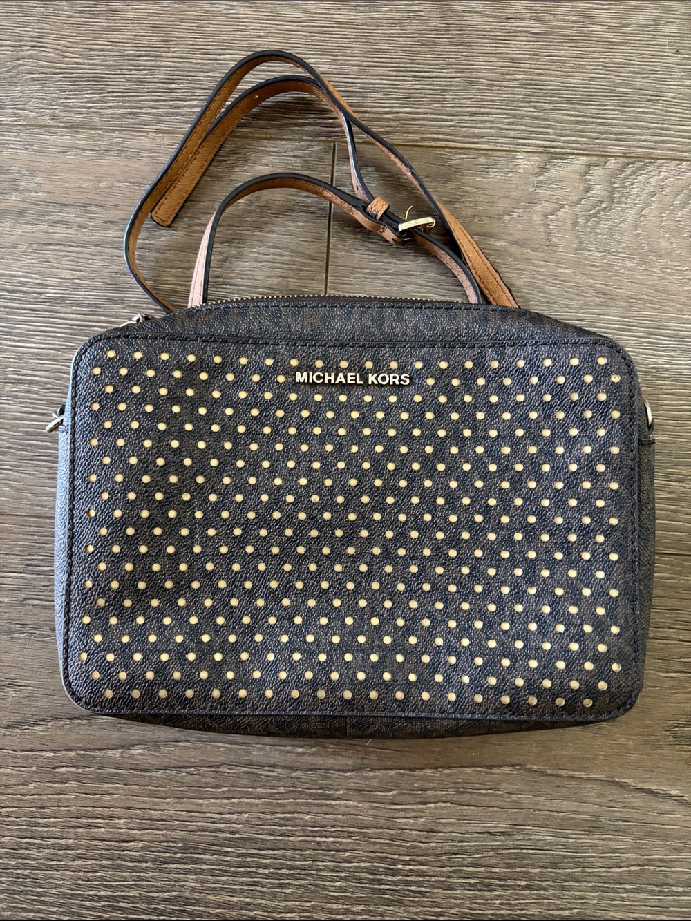 Michael Kors Crossbody with Gold Accents